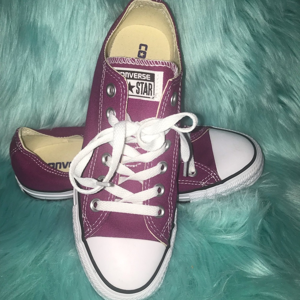NWOT Magenta Converse Shoes